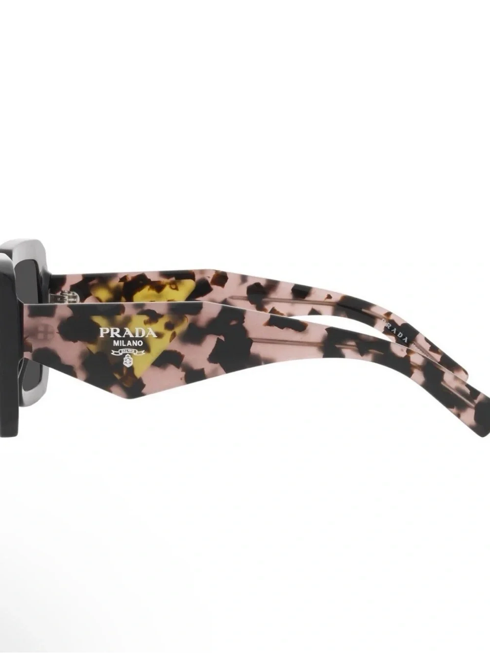 NEW Prada Black PR23YS SPR 23Y 1AB-5S0 Grey Lens Womens Square 51 Authentic $560 - Picture 4 of 6